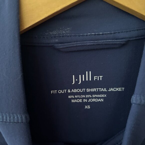 J.Jill Fit Out & About Jacket Womens XS Purple Blue Zip Front Zip Pockets - Picture 4 of 5